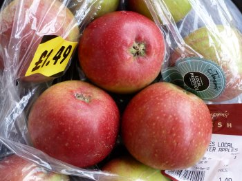 Worcester Pearmain Apples bought on 30th August.