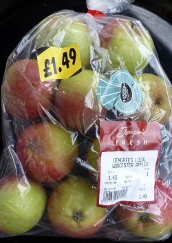 Worcester Pearmain Apples bought on 30th August.