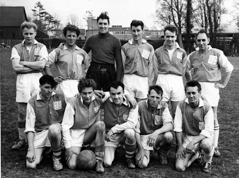 Andrew Rutherford (front centre) The English Apple Man (front right) in 1963