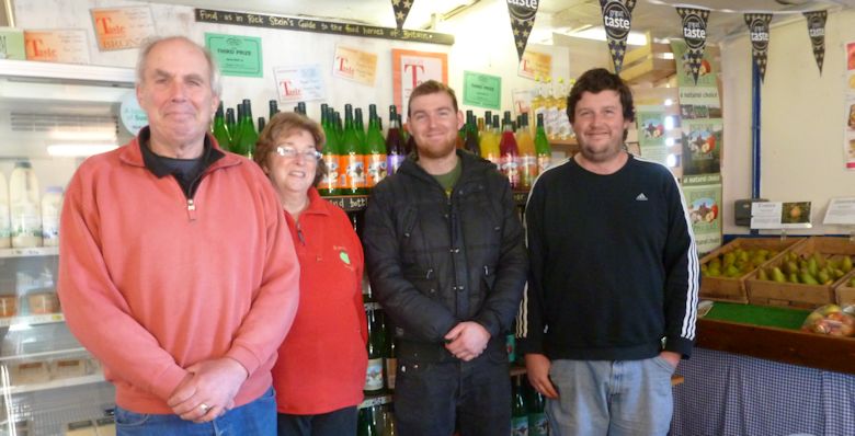 L-R Chris, Lesley, Nathan and John Dench