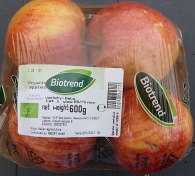 Biotrend Italian Organic Gala bought in Lidl.